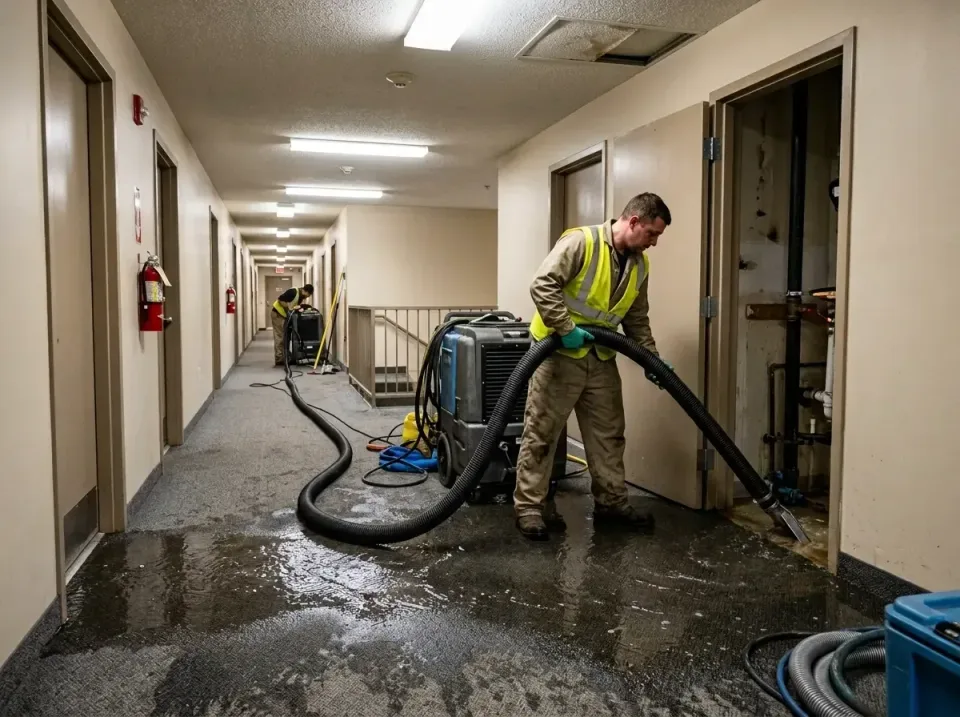 multi-unit-apartment-hallway-f-005 — frequently asked questions, Emergency Burst Pipe Water Extraction & Removal in Howe, TX